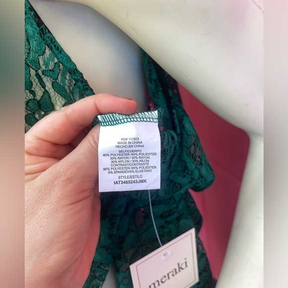 NWT Crochet see true green top with cap sleeves size XL - Picture 15 of 15